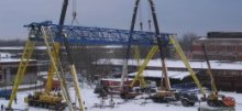 Подготовка к демонтажу козлового крана Подготовка к демонтажу козлового крана